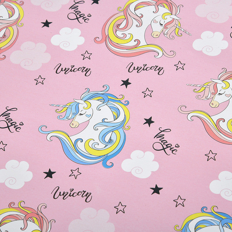 Birthday Wrapping Paper /Gift Wrappers for Holiday Kids Gift Box Packaging Paper/Card / Ribbon