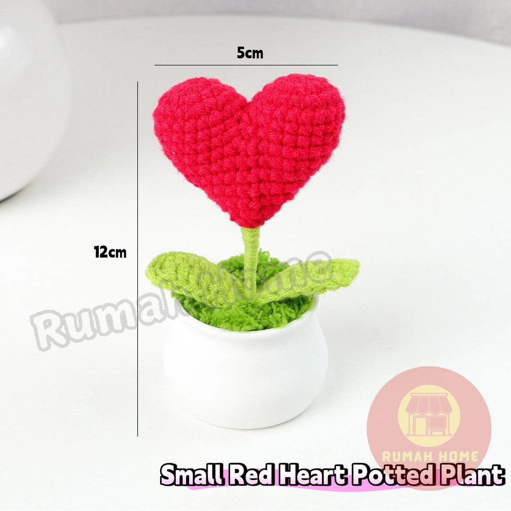 Crochet Sunflower Mini Potted Flower Handmade Decor Office Desk Car Decor Gift for Women Teachers Birthday Christmas