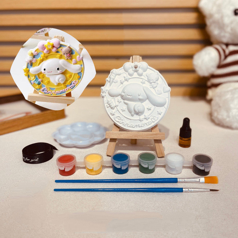 SG DIY Plaster Painting Kit /Children's DIY Handcrafted Graffiti - Sanrio Plaster Aroma Diffuser Plaque