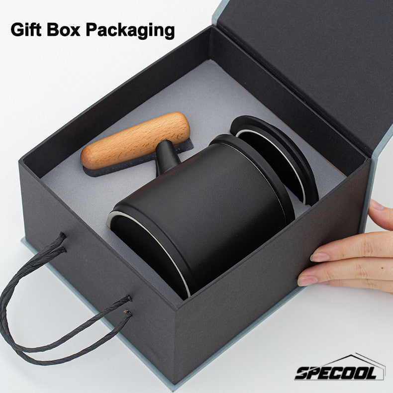 SG Specool® Tea Cup Gift Box Set Ceramic Mug Gift Set Tea Water Separation Cup Present Souvenirs Friends Father Gifts