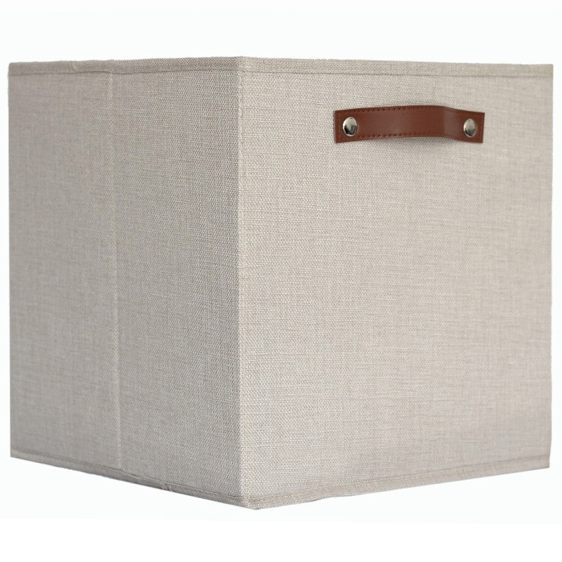 Tas Cloth Folding Storage Basket KALLAX Linen Household Toys Clothing Storage Box with Handle