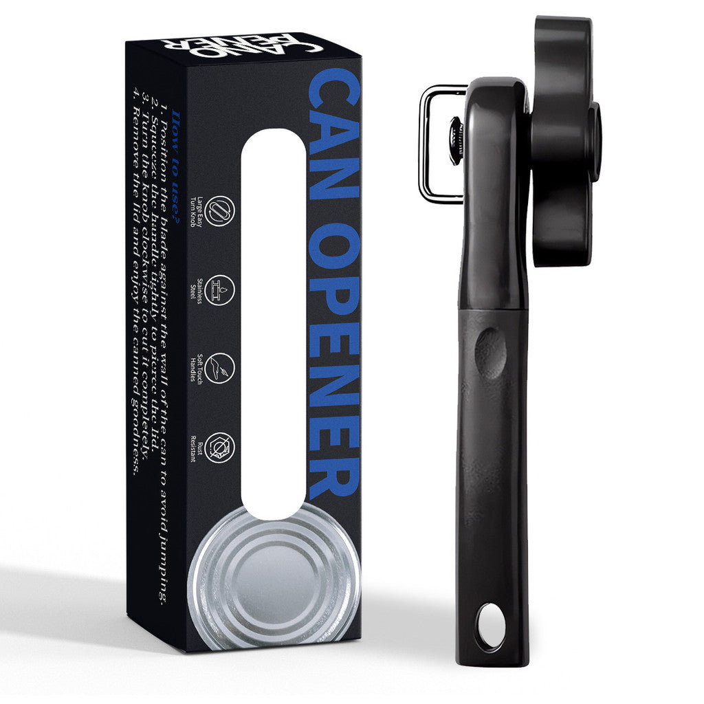 Safe Cut Can Opener Stainless Steel Smooth Edge Can Opener Manual Can Opener Jar Opener