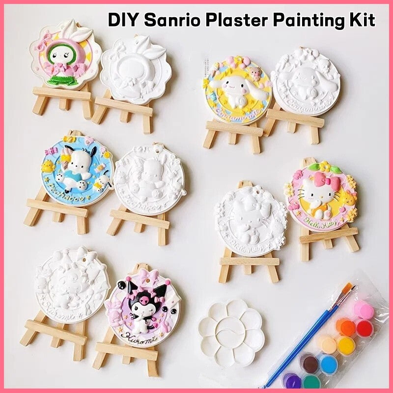 SG DIY Plaster Painting Kit /Children's DIY Handcrafted Graffiti - Sanrio Plaster Aroma Diffuser Plaque