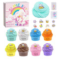 12 color butter mud slime set, slime cotton mud puff glue, color mud foaming clay