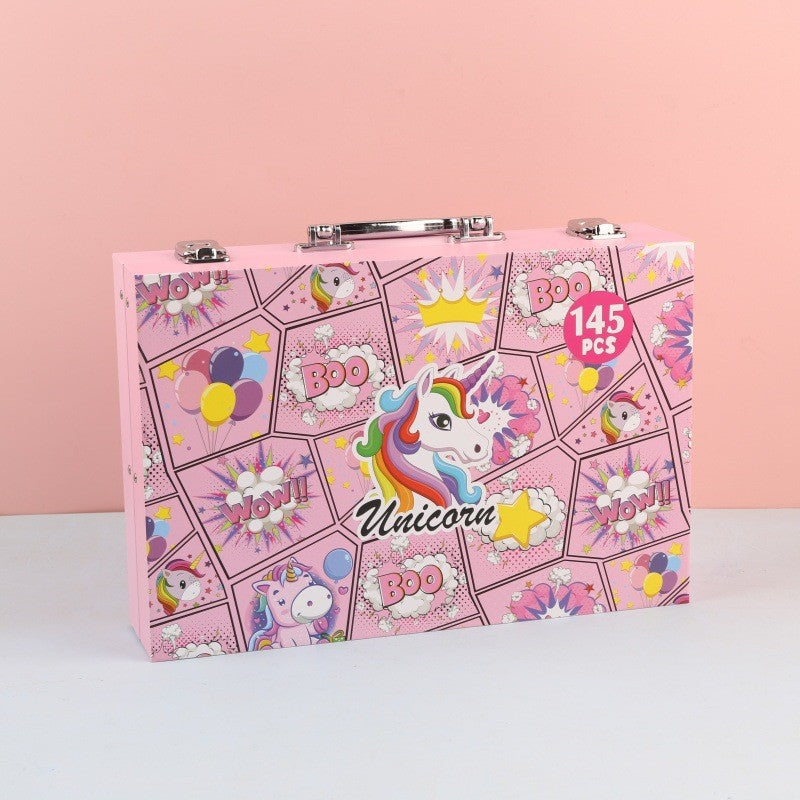 145 brush set, acrylic watercolor pen, children's color pen gift box, art painting stationery supplies