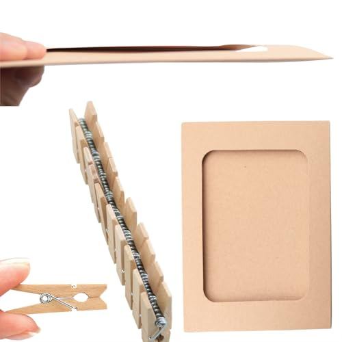 SG STOCK 10pcs/set Paper Frames with Clips 3 Inch Cardboard Photo Frames DIY Photo Holders Hanging Display Kit for Home