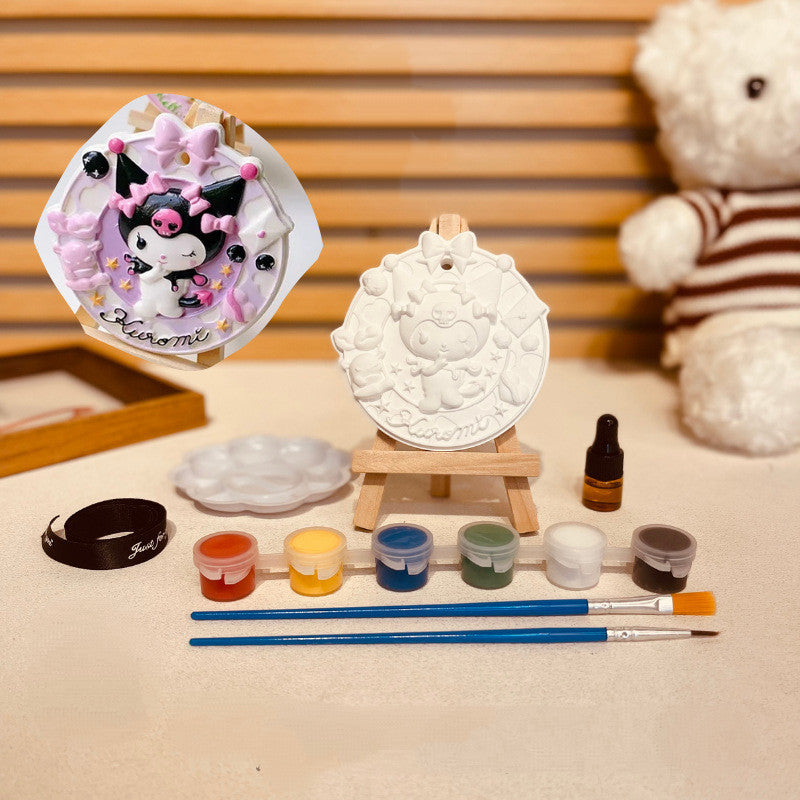 SG DIY Plaster Painting Kit /Children's DIY Handcrafted Graffiti - Sanrio Plaster Aroma Diffuser Plaque