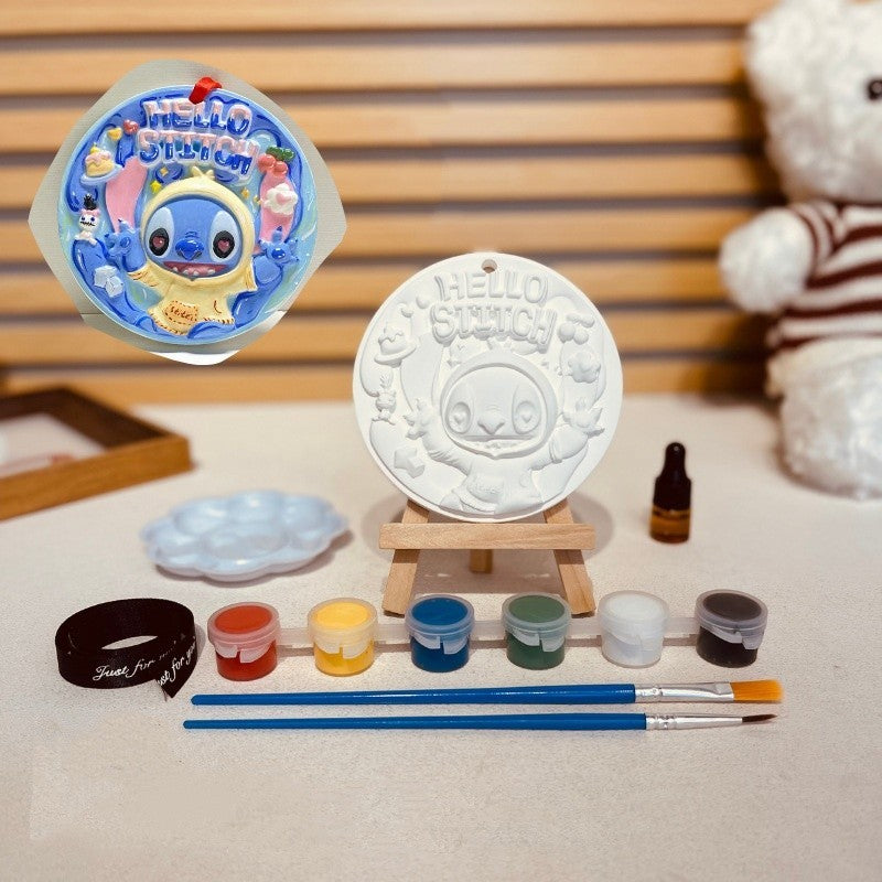 SG DIY Plaster Painting Kit /Children's DIY Handcrafted Graffiti - Sanrio Plaster Aroma Diffuser Plaque