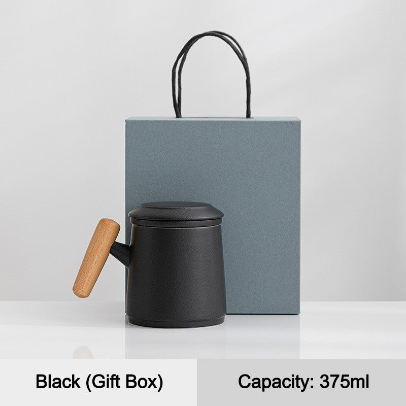 SG Specool® Tea Cup Gift Box Set Ceramic Mug Gift Set Tea Water Separation Cup Present Souvenirs Friends Father Gifts