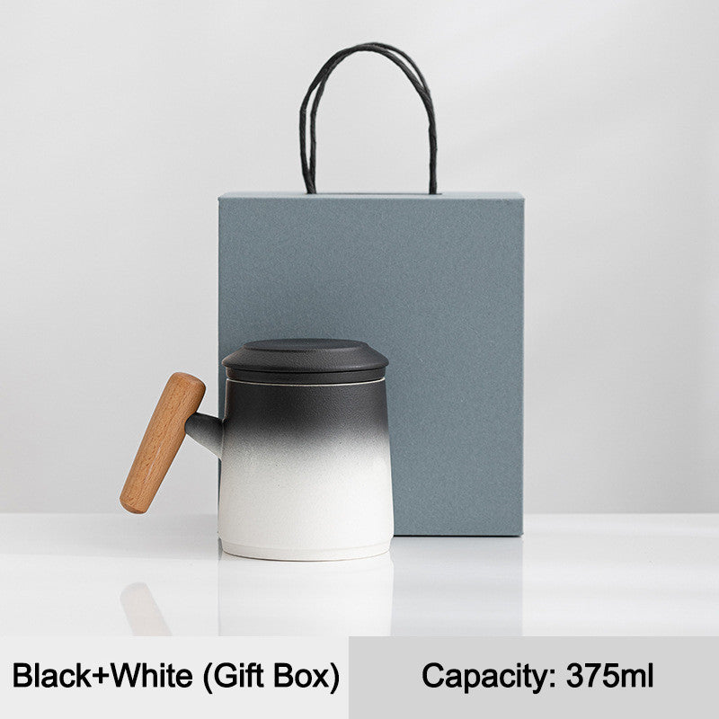 SG Specool® Tea Cup Gift Box Set Ceramic Mug Gift Set Tea Water Separation Cup Present Souvenirs Friends Father Gifts
