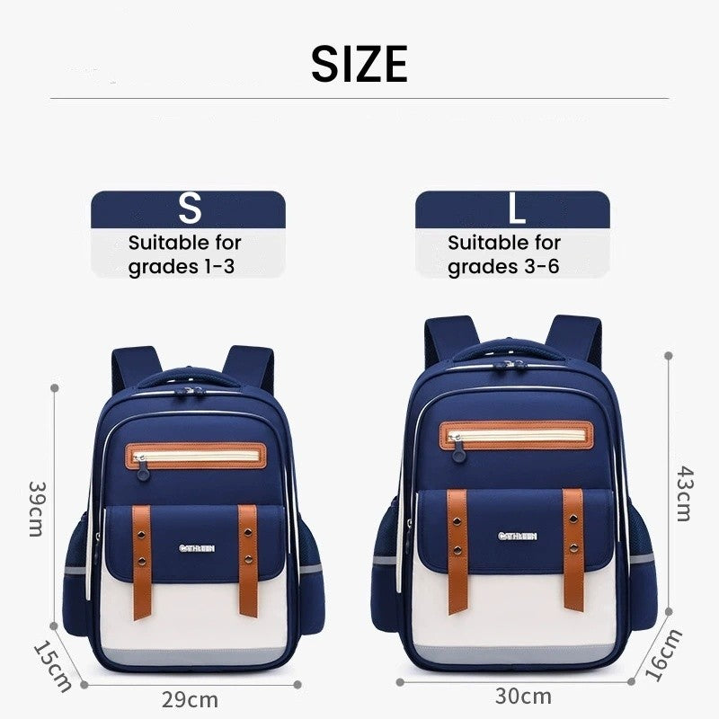 Tasbag Kids School Bag Ergonomic School Backpack for Grades 1-6