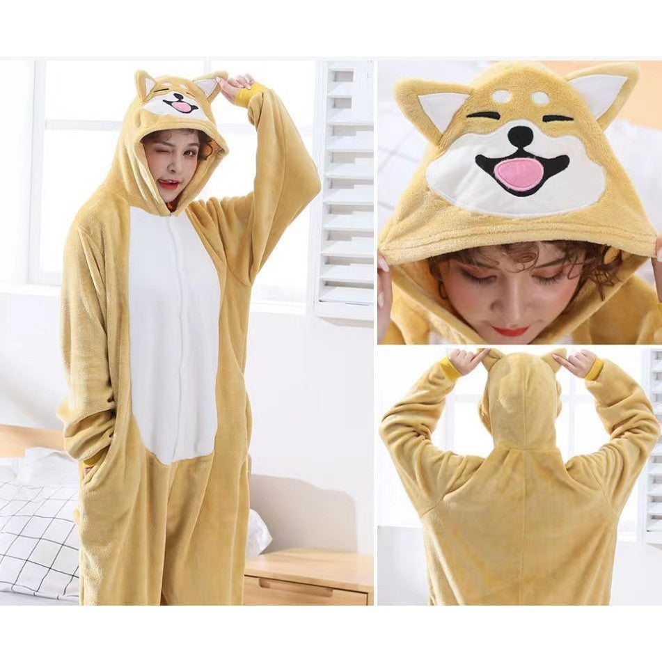 SG Cartoon Animal Costume Pajamas Cosplay Halloween Christmas Sleepwear Jumpsuit Homewear