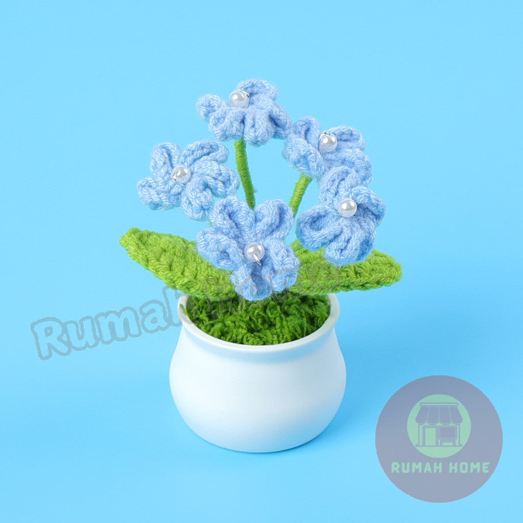 Crochet Sunflower Mini Potted Flower Handmade Decor Office Desk Car Decor Gift for Women Teachers Birthday Christmas