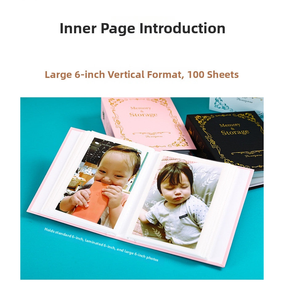 SG Photo Albums 4x6 Pictures 50 Page Holds 100 Pictures Photobook for Valentines Day, Anniversary, Vacations Wedding