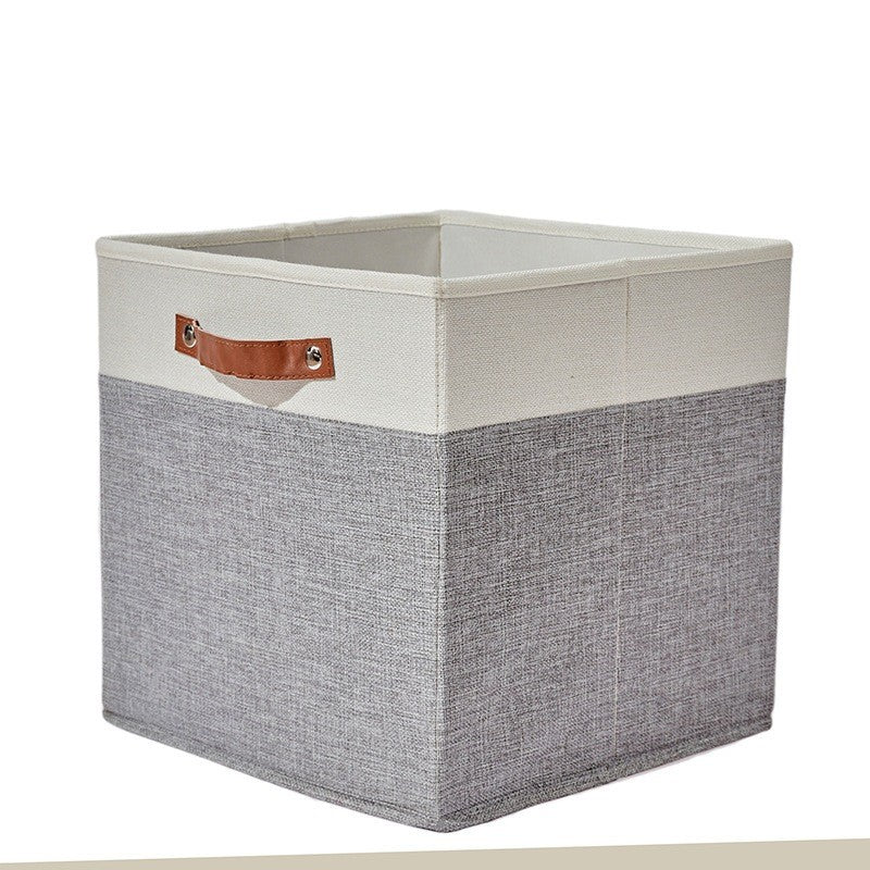 Tas Cloth Folding Storage Basket KALLAX Linen Household Toys Clothing Storage Box with Handle