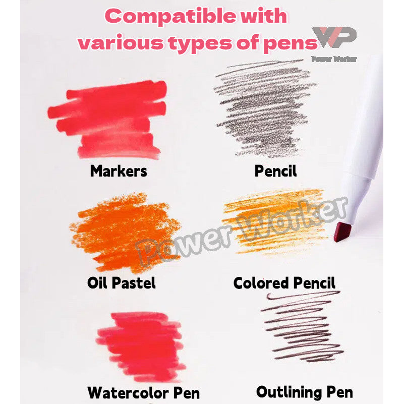 A4 Sketch Book Drawing Pad Spiral Bound 30 Sheets Thick Paper Art Sketchbook for Kids School Supplies