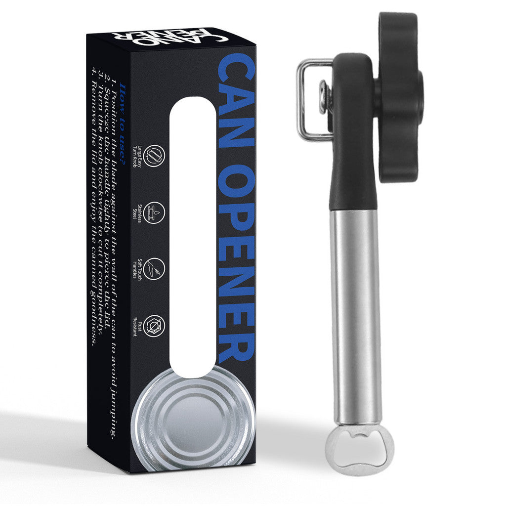 Safe Cut Can Opener Stainless Steel Smooth Edge Can Opener Manual Can Opener Jar Opener