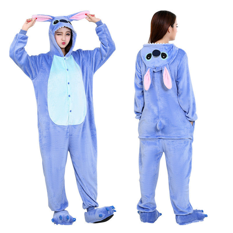 SG Cartoon Animal Costume Pajamas Cosplay Halloween Christmas Sleepwear Jumpsuit Homewear