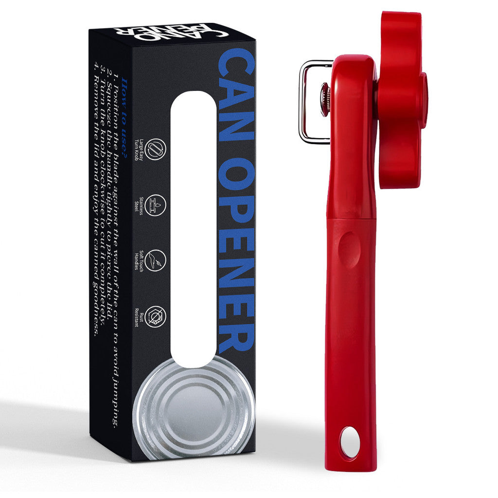 Safe Cut Can Opener Stainless Steel Smooth Edge Can Opener Manual Can Opener Jar Opener