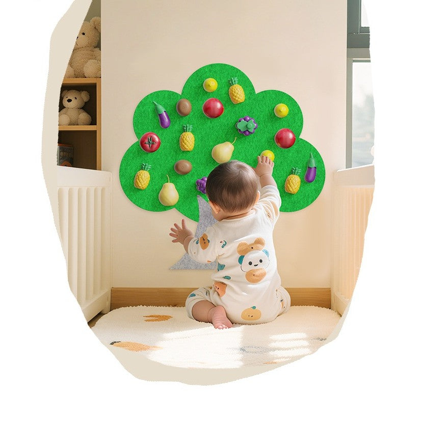 SG  Baby Montessori Early Education Smart Toy Board - Fruit Picking Fun Learning Board Toddler Birthday Gifts
