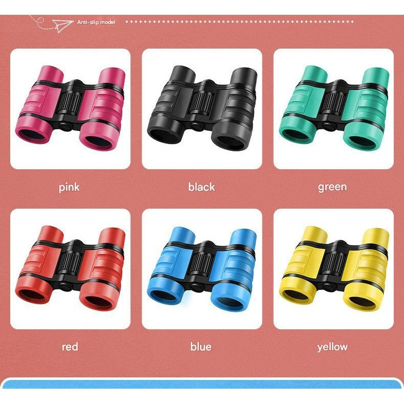 4X30 Children's Binocular Telescope - Color Rubber Handle Anti-Slip Children's Toys Outdoor Games Toys