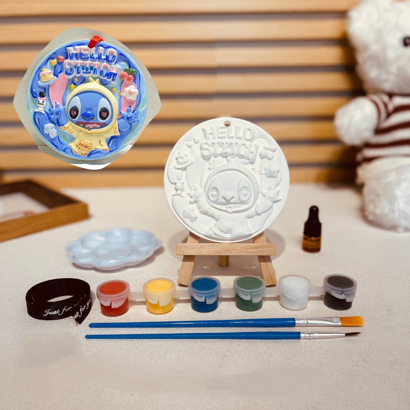 SG DIY Plaster Painting Kit /Children's DIY Handcrafted Graffiti - Sanrio Plaster Aroma Diffuser Plaque