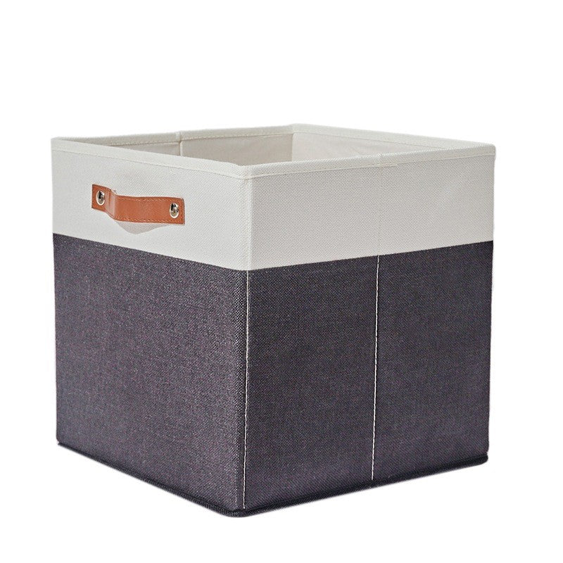 Tas Cloth Folding Storage Basket KALLAX Linen Household Toys Clothing Storage Box with Handle