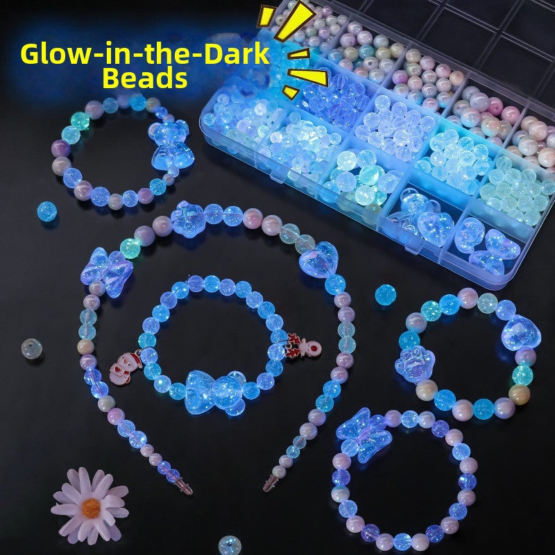 SG Kids DIY Bead Stringing Kit Crystal Bracelet/Necklace/Hand Pendant / Acrylic Puzzle Toys