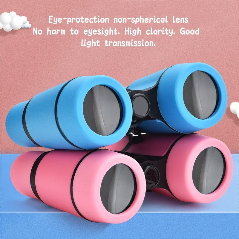 4X30 Children's Binocular Telescope - Color Rubber Handle Anti-Slip Children's Toys Outdoor Games Toys