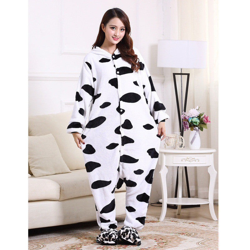SG Cartoon Animal Costume Pajamas Cosplay Halloween Christmas Sleepwear Jumpsuit Homewear
