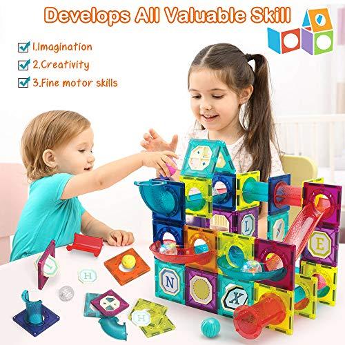 SG  Magnetic Tiles Pipe Blocks for Toddlers 3D Clear Magnets STEM Toys Children Magnetic Tiles Building Set