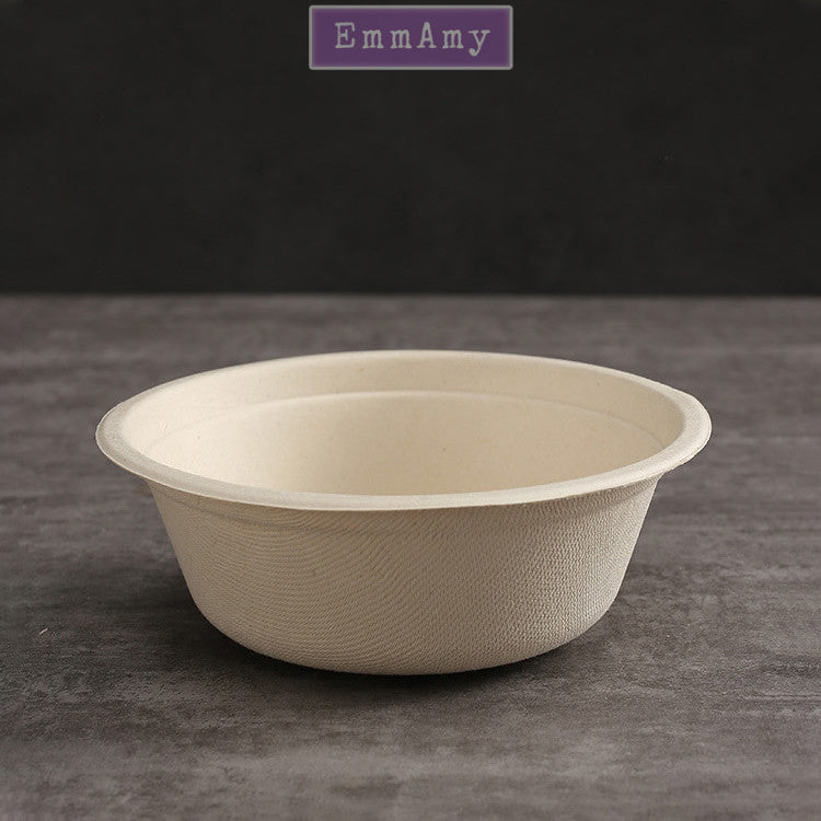 50pcs Disposable Biodegradable Tableware Set – Eco-Friendly Plates, Bowls, Cups, Spoons & Forks for BBQ & Party