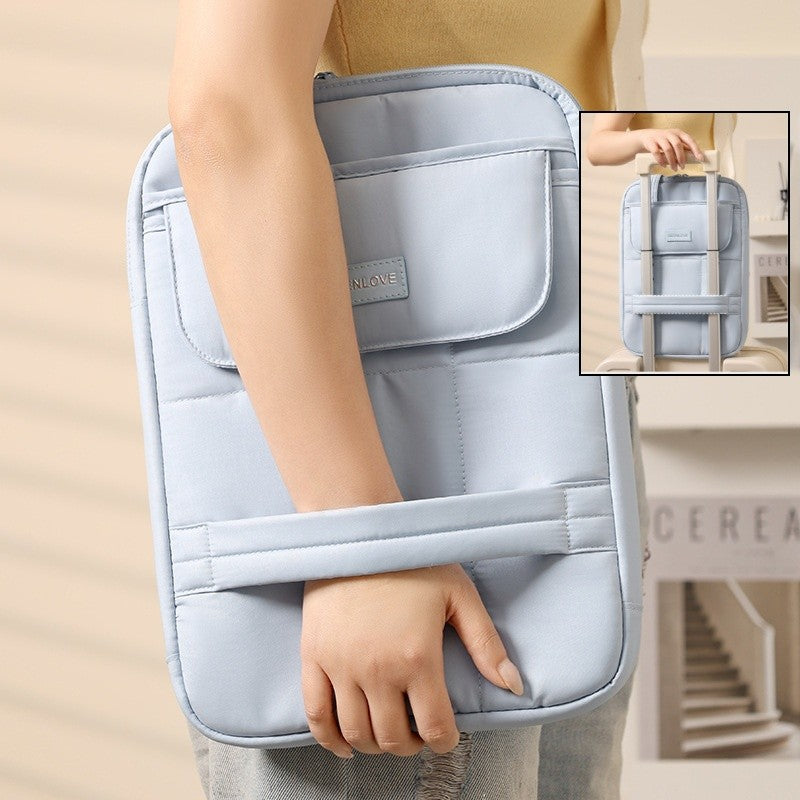 Tas Korean-style Single Shoulder Bag Commuting iPad Protection Case Portable 14''/15'' Laptop Bag