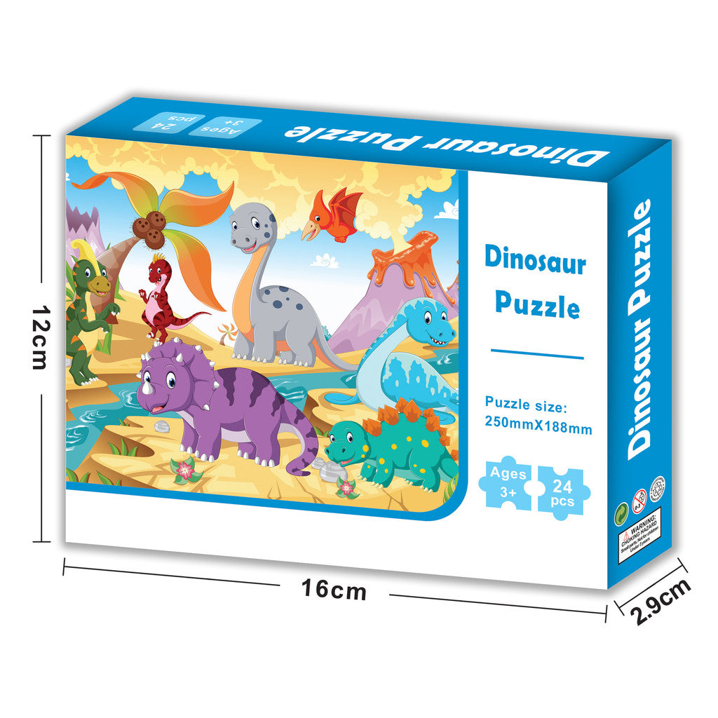24PCS Kids Jigsaw Puzzle – Mini Educational Puzzle Toy for Ages 4–8, Travel & Birthday Party Favor Bag Gift