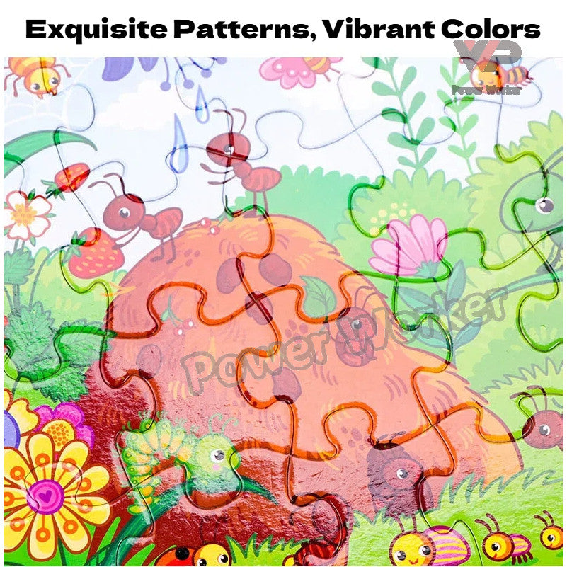 24PCS Kids Jigsaw Puzzle – Mini Educational Puzzle Toy for Ages 4–8, Travel & Birthday Party Favor Bag Gift