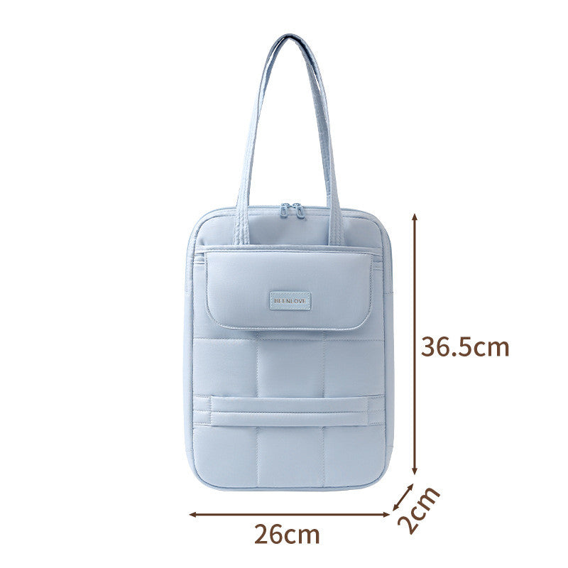 Tas Korean-style Single Shoulder Bag Commuting iPad Protection Case Portable 14''/15'' Laptop Bag