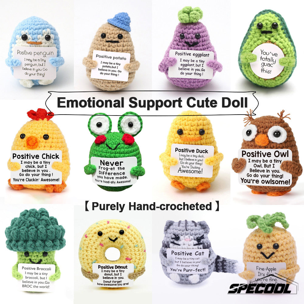 Emotional Support Crochet Doll Toys Positive Potatoes Crochet Hand-knitted Small Gift Christmas Gift