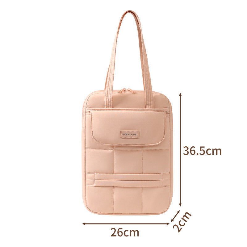 Tas Korean-style Single Shoulder Bag Commuting iPad Protection Case Portable 14''/15'' Laptop Bag