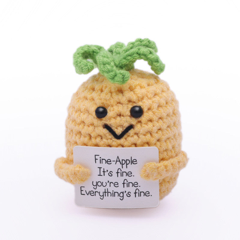 Emotional Support Crochet Doll Toys Positive Potatoes Crochet Hand-knitted Small Gift Christmas Gift