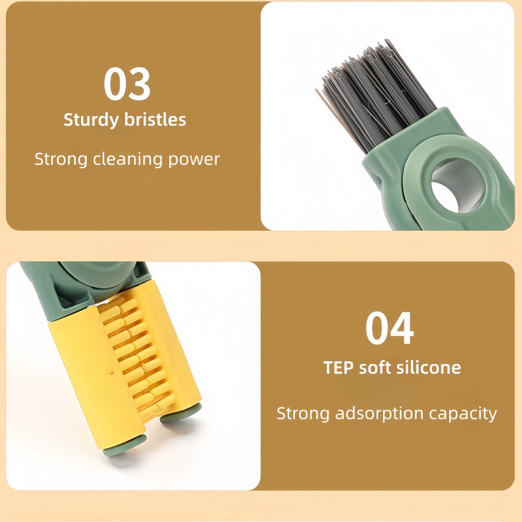 5 in 1 Cup  Brush Foam Sponge Brush Cleaner Milk Bottle Glass Cup Home Cleaning Kitchen Tools