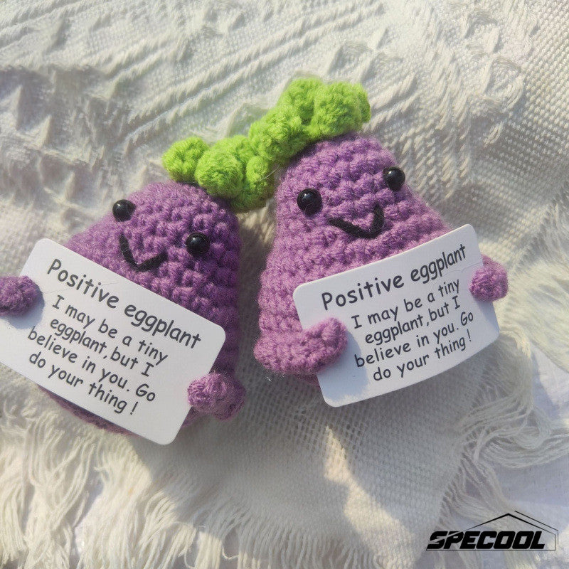 Emotional Support Crochet Doll Toys Positive Potatoes Crochet Hand-knitted Small Gift Christmas Gift
