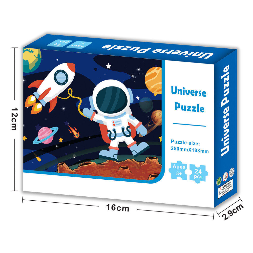 24PCS Kids Jigsaw Puzzle – Mini Educational Puzzle Toy for Ages 4–8, Travel & Birthday Party Favor Bag Gift