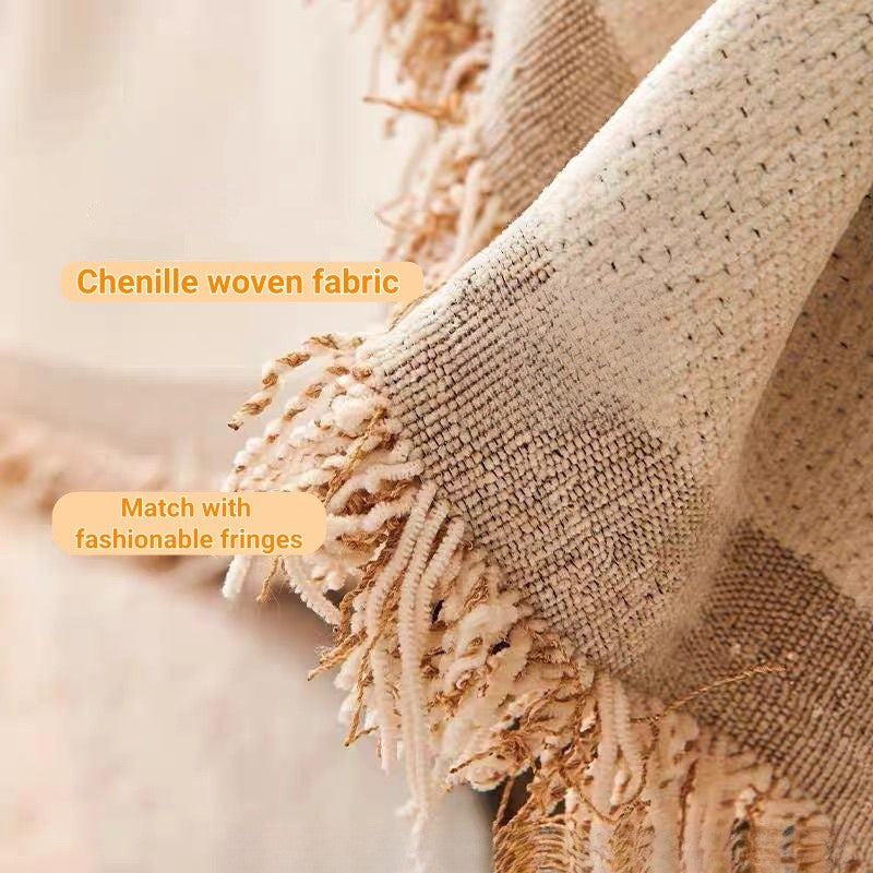 EmmAmy Nordic Region Thickened Sofa Cover Cat Scratch Protection Slipcover Chenier Double-sided Sofa Blanket