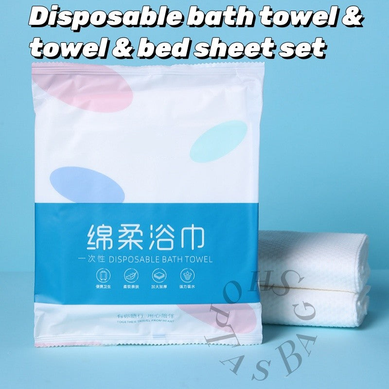 Tas Disposable bath towel & towel & bed sheet set Individual Packaging