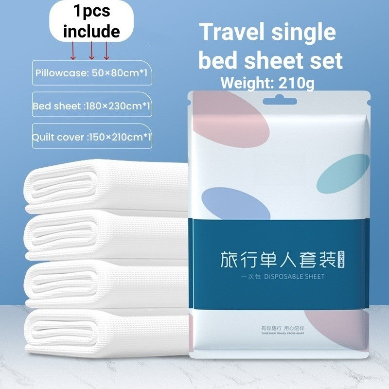 Tas Disposable bath towel & towel & bed sheet set Individual Packaging