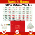 168Pcs 36mm Singapore Mahjong Tiles Set | with Animal Cards Portable | CNY Family Gathering Party Travel Board Game Gift