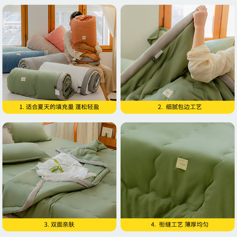 Soft Cotton Blanket Comforter Premium Cotton Blanket  Washable  Air Conditioning Quilt