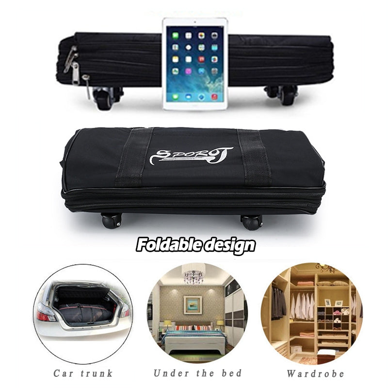 Tas foldable expandable big travel bag with wheels 40” durable travel duffel Airline Checked Bag cabin luggage