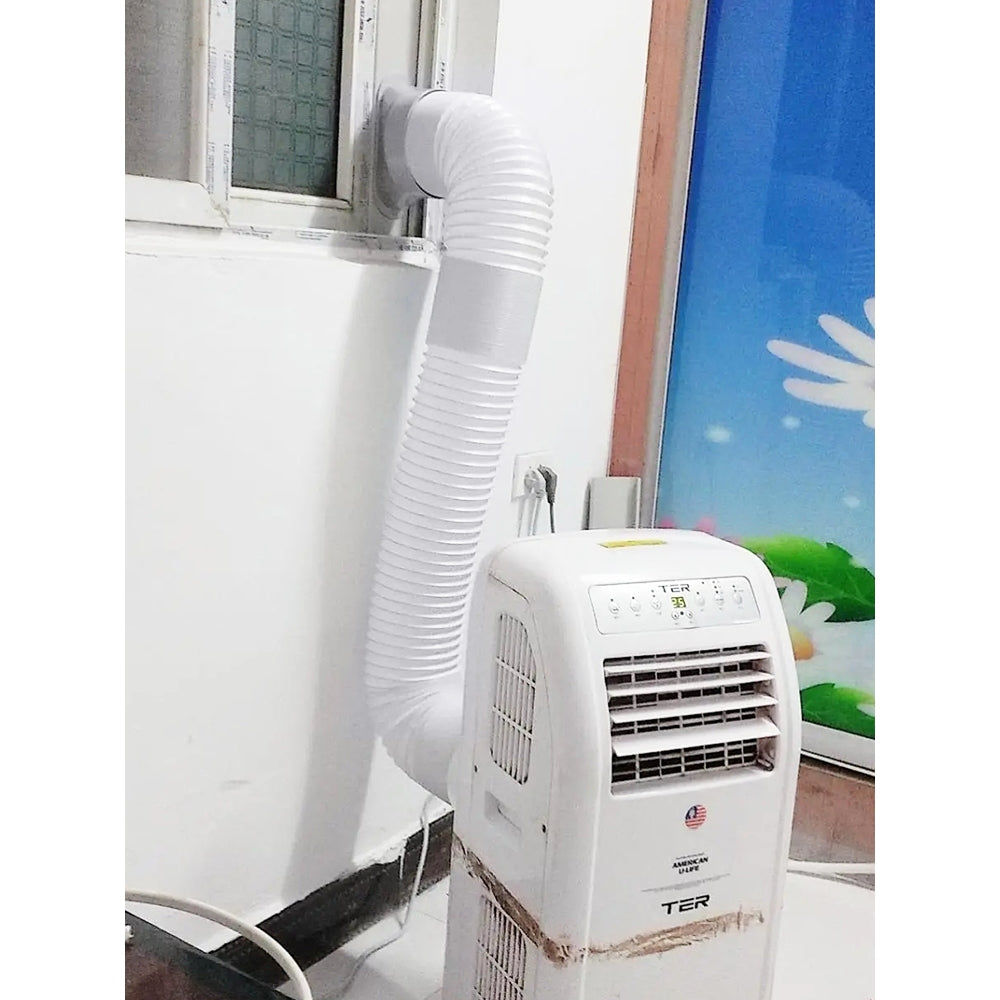 SG Specool® 3M Flexible Air Conditioner Exhaust Pipe Vent Hose Duct Outlet Diameter 130/150mm Telescopic Exhaust Duct