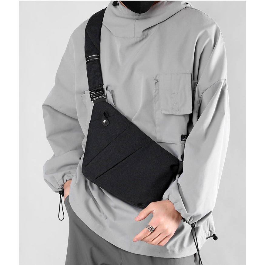 Men Crossbody Chest Bag Anti-theft Close-fitting Waist Bag Back Pack Sash Bags Travel Shoulder Bag